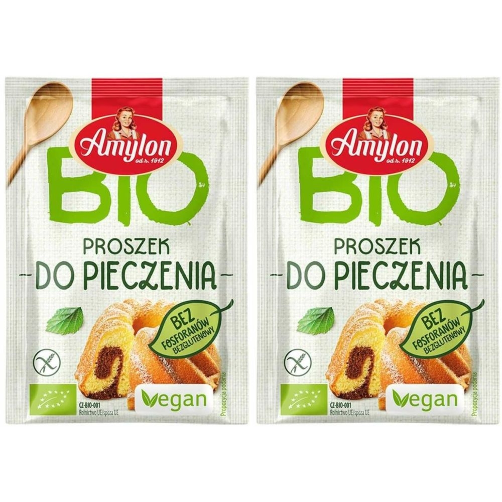 Zestaw 2 x Proszek do Pieczenia Bezglutenowy Bio 12 g - Amylon