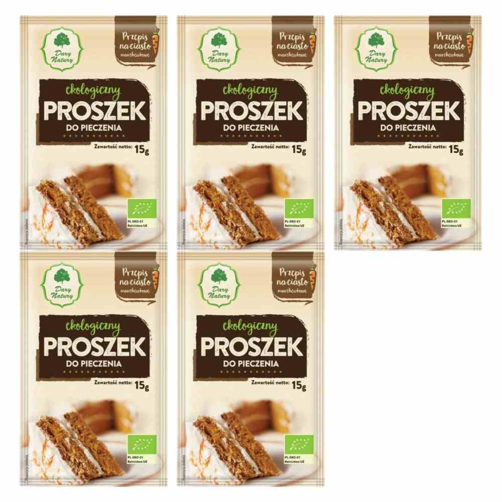 5 x Proszek do Pieczenia Bio 15 g - Dary Natury