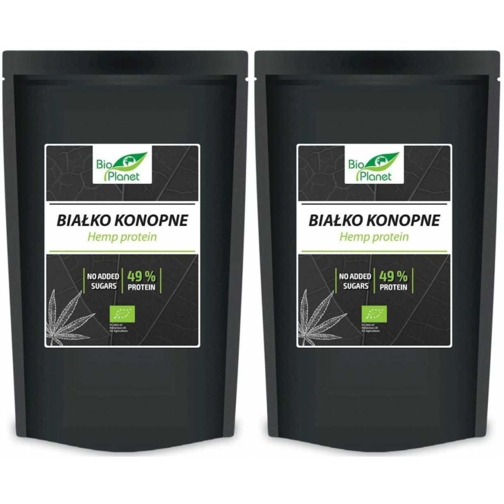 Zestaw 2 x Białko Konopne w Proszku Bio 500 g - Bio Planet