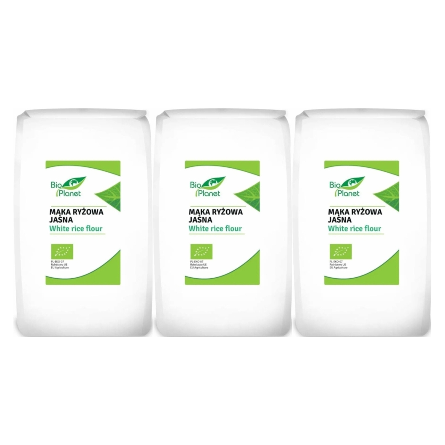 3 x Mąka Ryżowa Jasna Bio 1 kg - Bio Planet