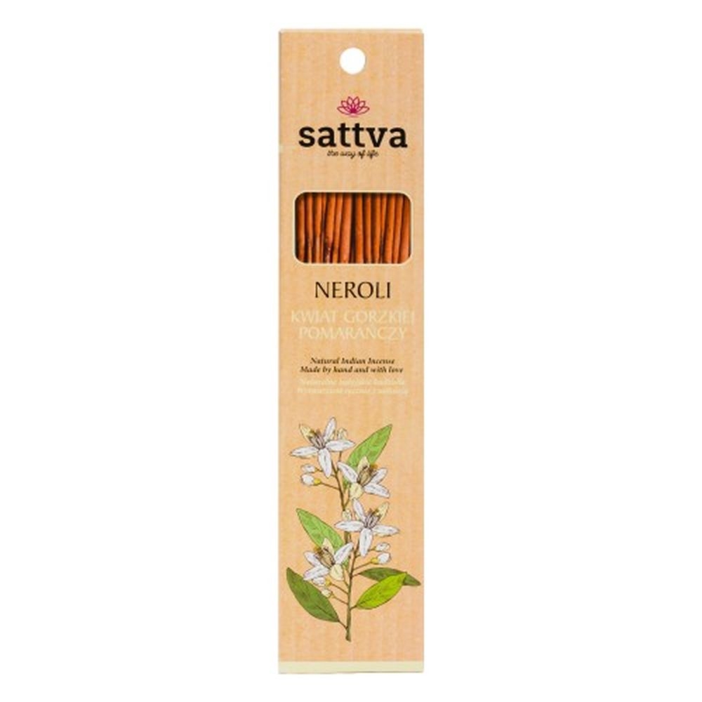 Kadzidło Indyjskie - Neroli Kwiat Gorzkiej Pomarańczy 15 Sztuk (30 g) - Sattva