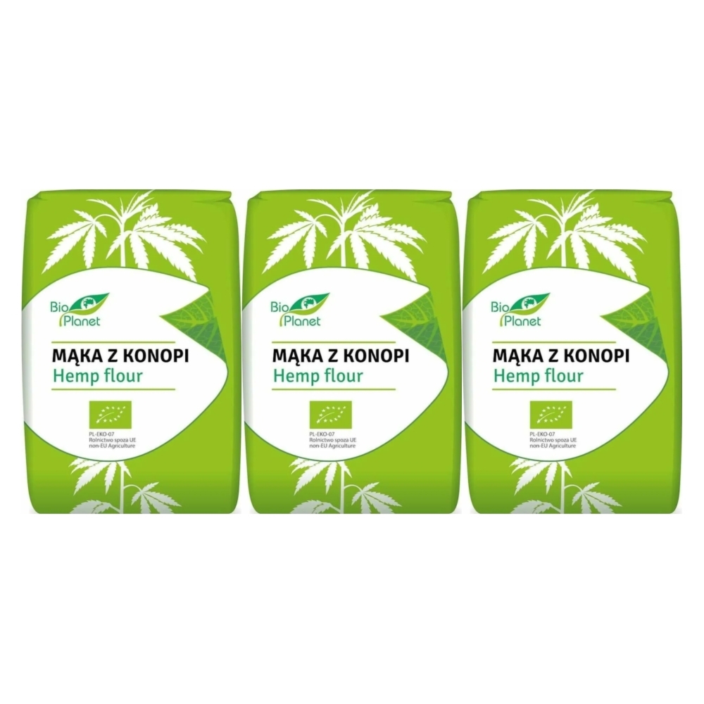 3 x Mąka z Konopi Bio 400 g - Bio Planet