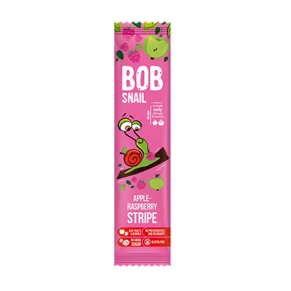 Przekąska Jabłkowo - Malinowa Bez Dodatku Cukru 14 g - Bob Snail