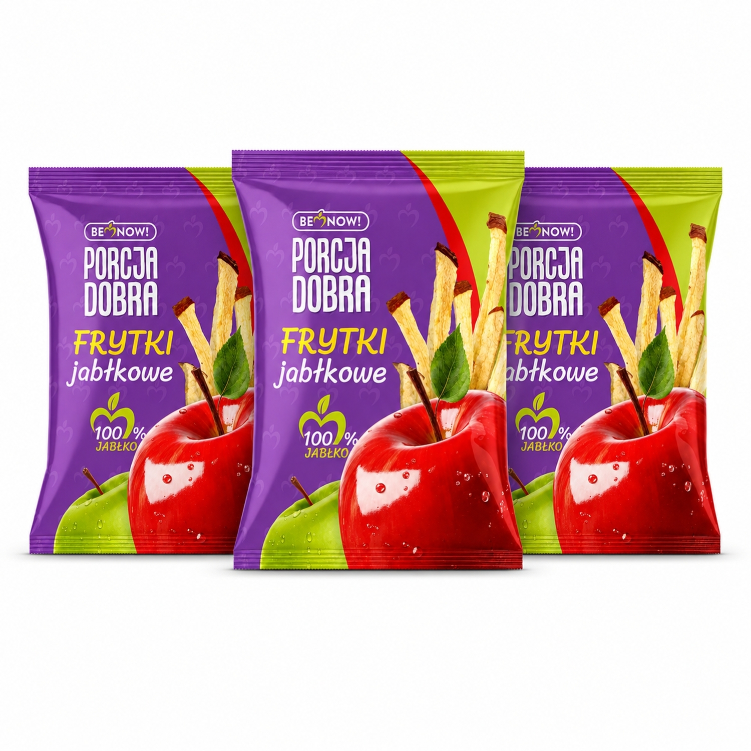 3 x Frytki Jabłkowe 18 g - Porcja Dobra