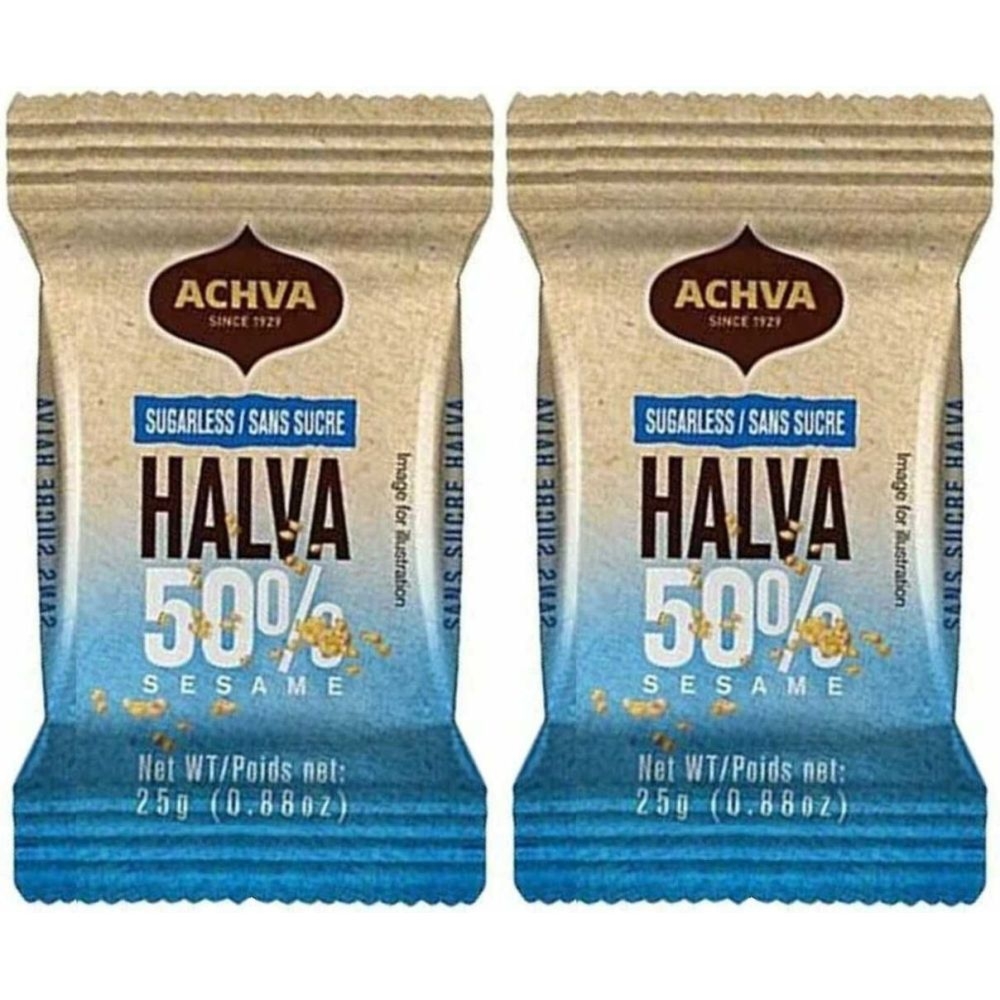 2 x Chałwa Waniliowa Bez Dodatku Cukru 25 g - Achva