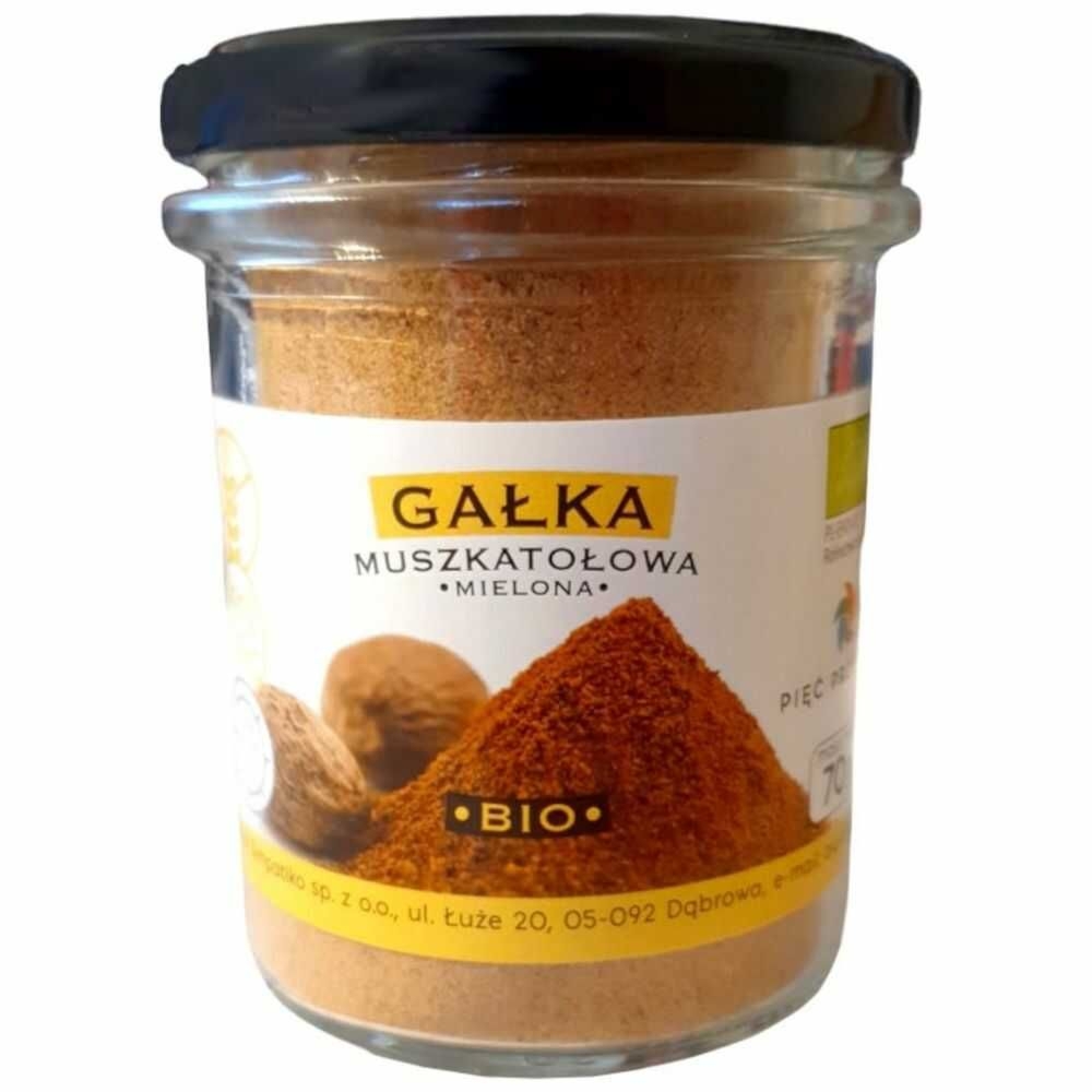 Gałka Muszkatołowa Mielona BIO 70 g - Pięć Przemian