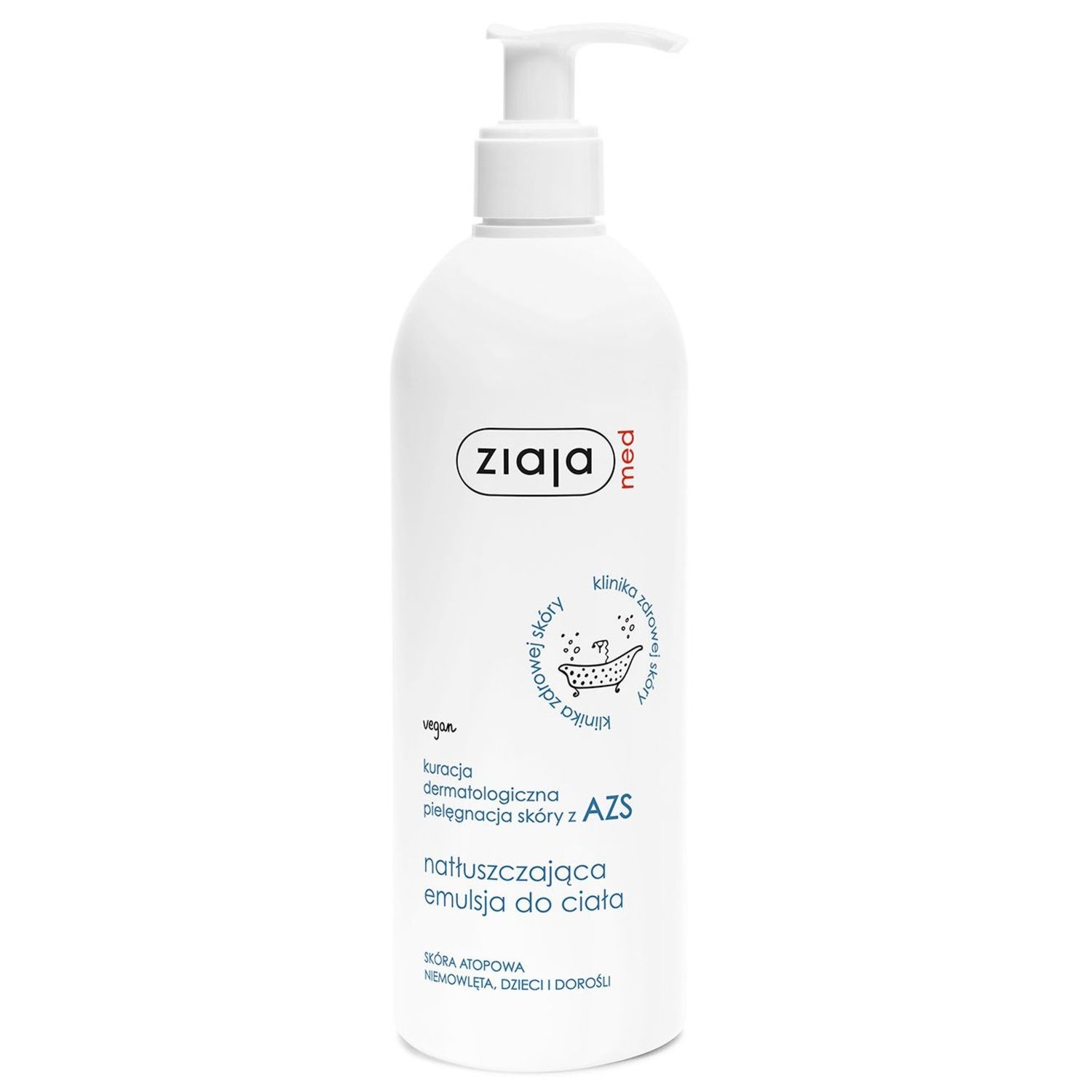 Natłuszczająca Emulsja do Ciała AZS 400 ml - Ziaja Med