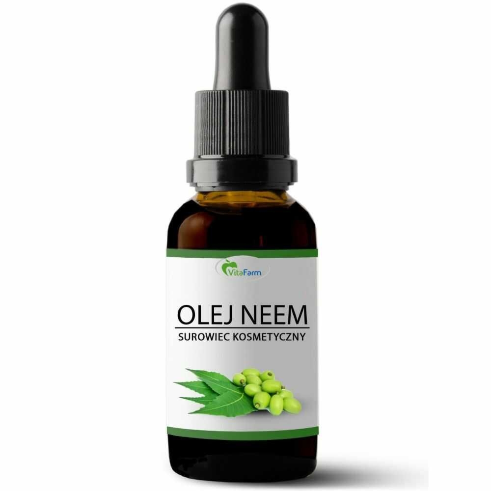 Olej Neem Nierafinowany Tłoczony na Zimno 100 ml - Vitafarm