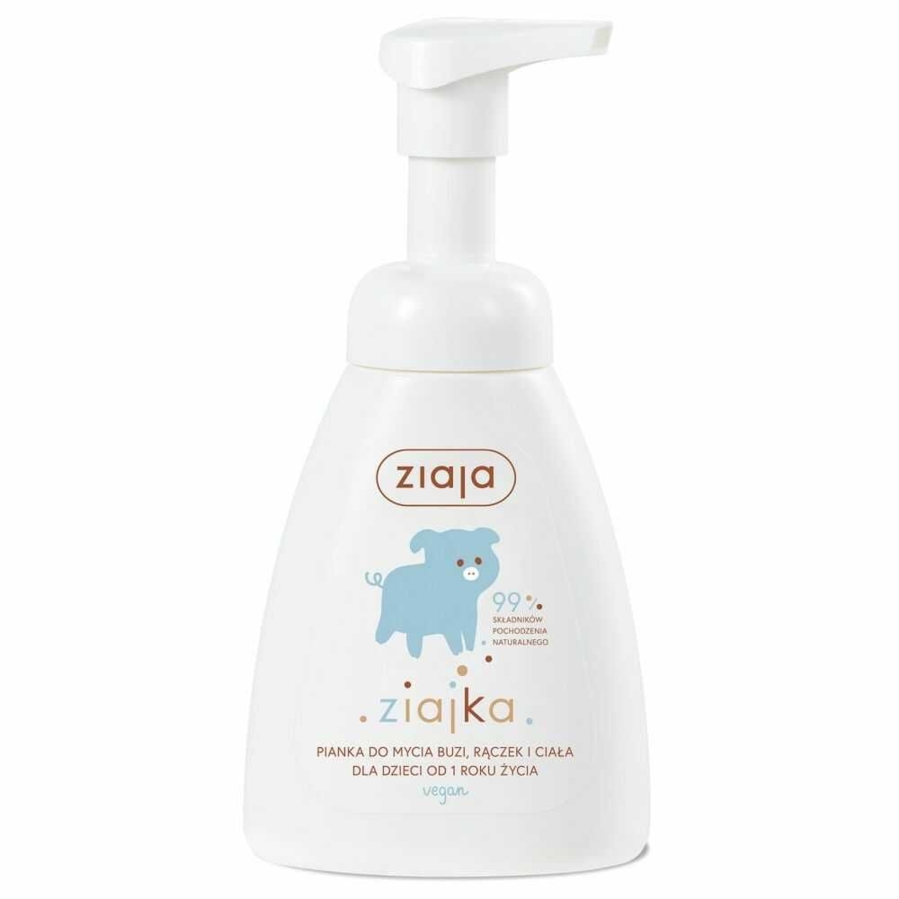Pianka do Mycia Buzi, Rączek i Ciała 250 ml - Ziajka