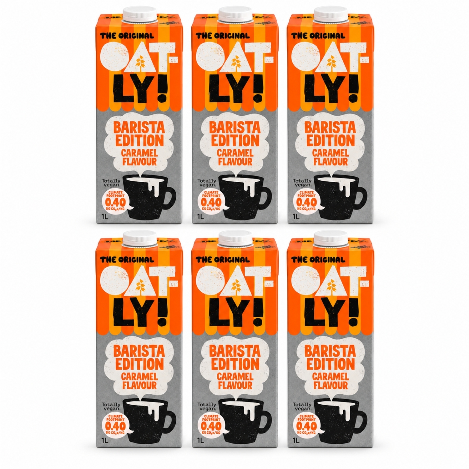 6 x Napój Owsiany Barista o Smaku Karmelowym 1 l - Oatly