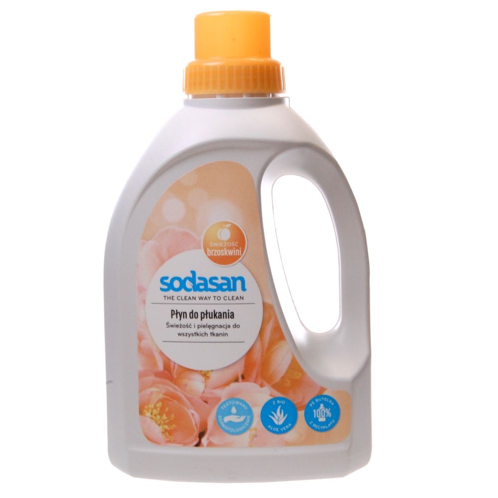 Płyn do Płukania Tkanin Brzoskwinia 750 ml - Sodasan