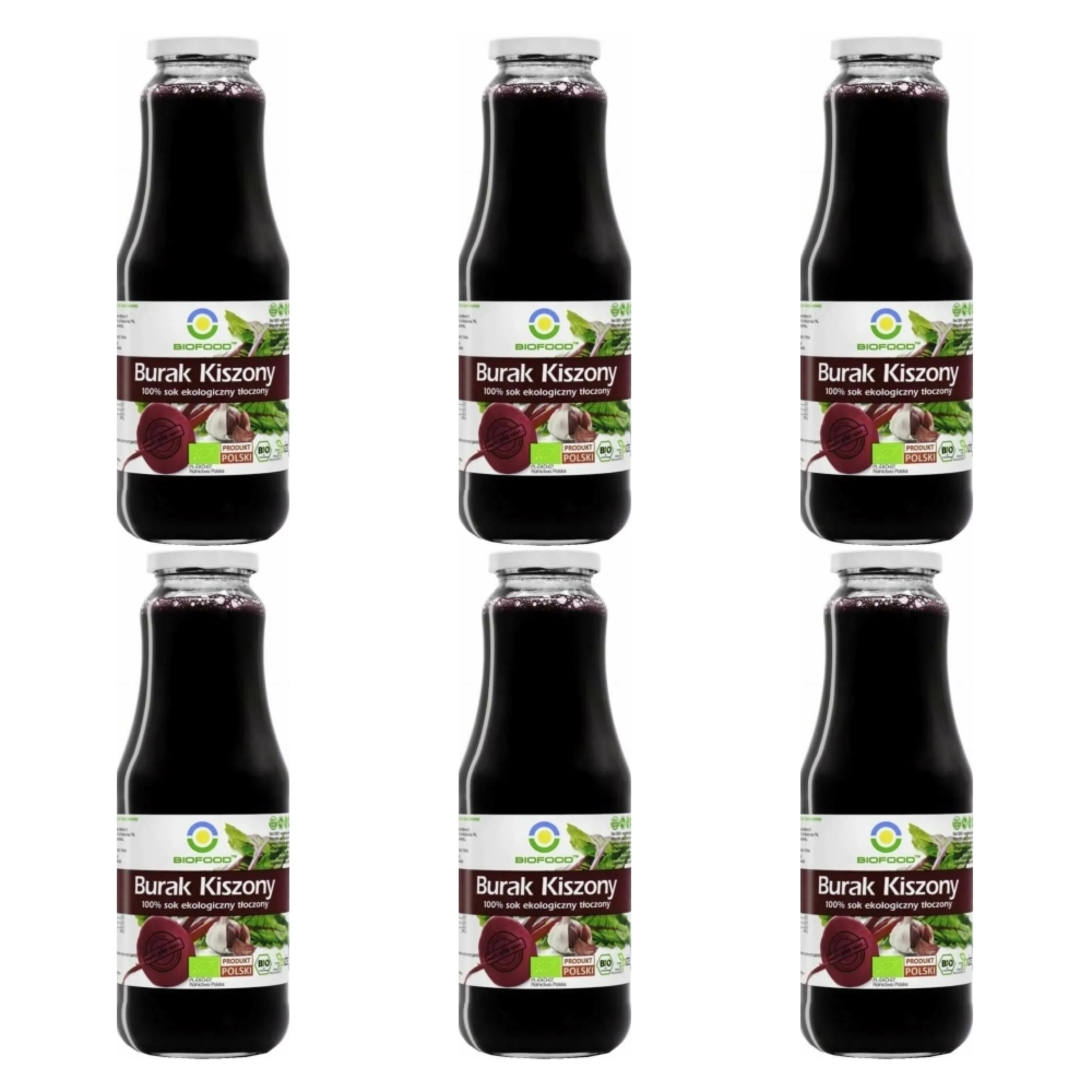 6 x Sok z Buraka Kiszonego NFC Bio 1 L - BioFood