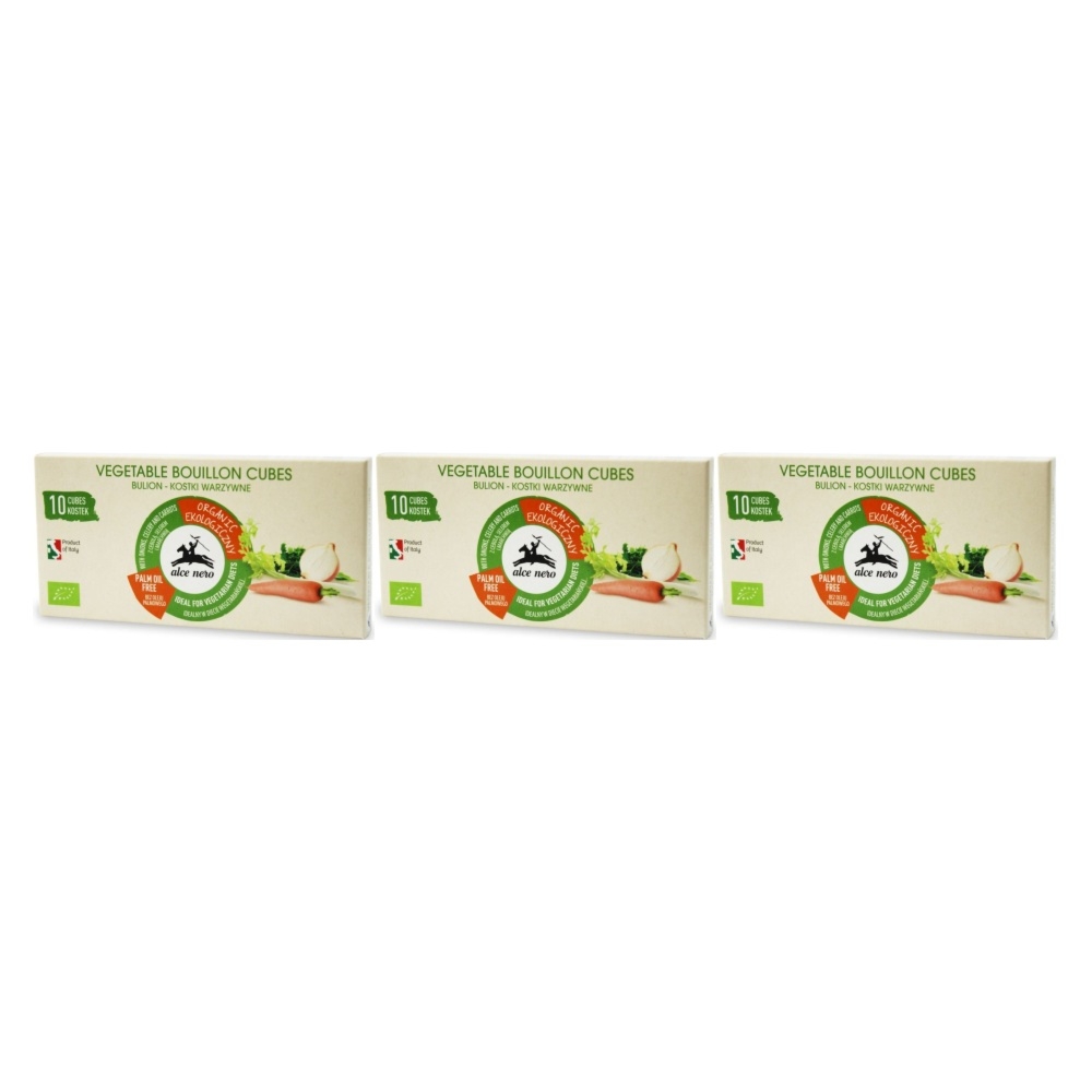 Zestaw 3 x Kostki Warzywne Bio 100 g - Alce Nero