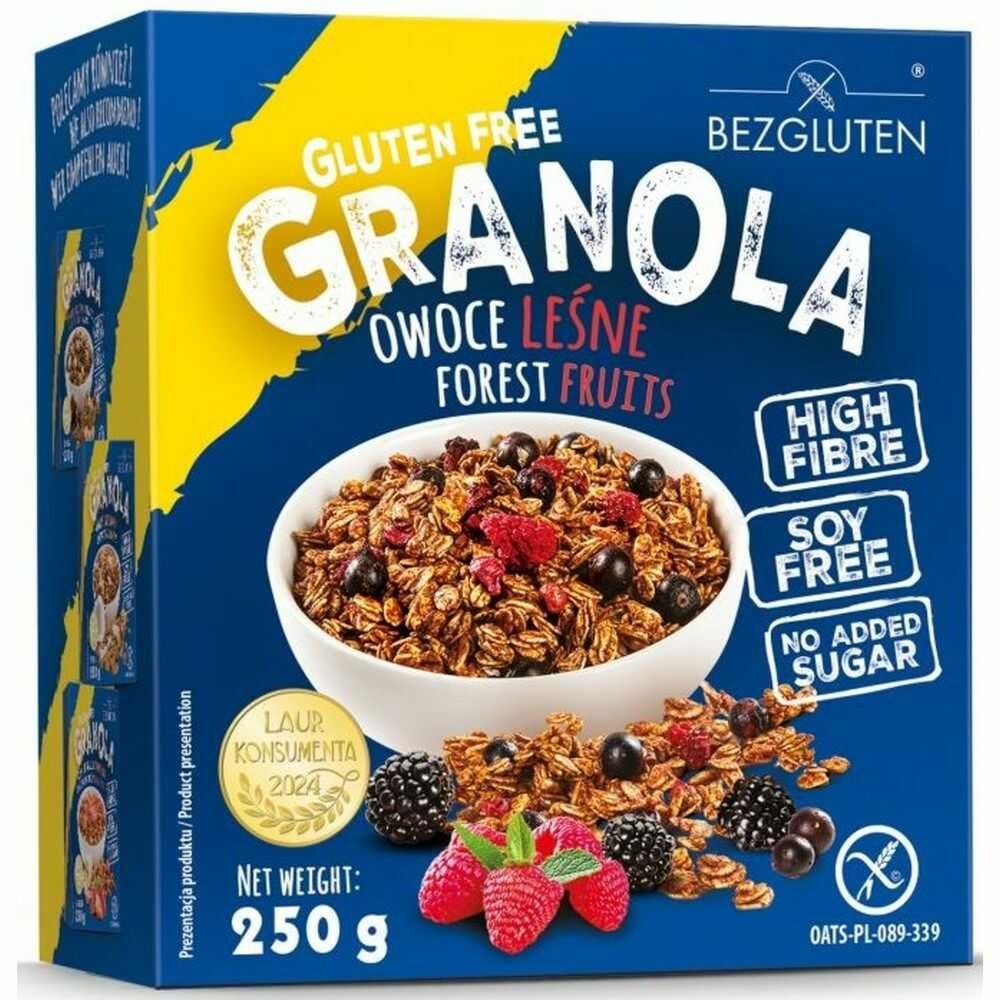 Granola Owoce Leśne Bezglutenowa 250 g - Bezgluten