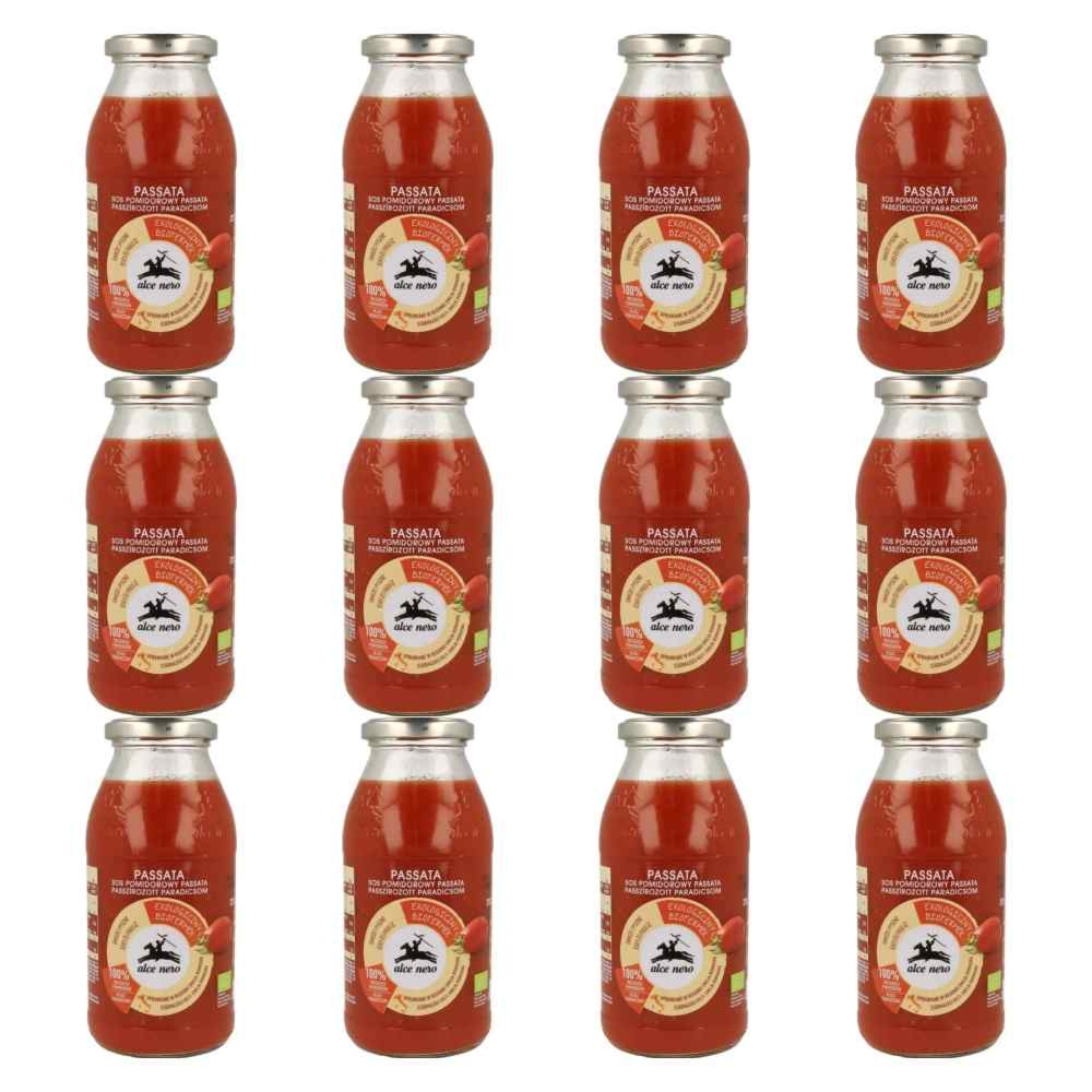 12 x Sos Pomidorowy Passata Bio 500 g - Alce Nero