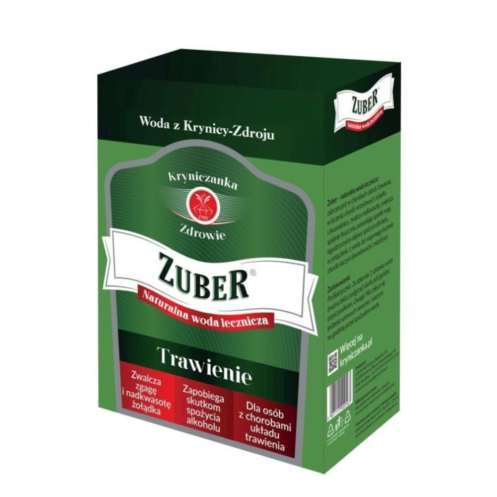 Zuber - Karton 3 l - Woda Lecznicza - Kryniczanka