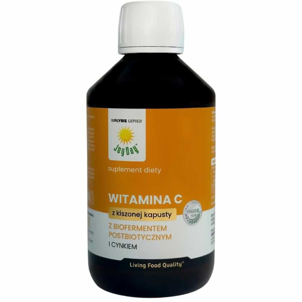 Witamina C z Biofermentem Postbiotycznym i Cynkiem w Płynie 300 ml - Joy Day