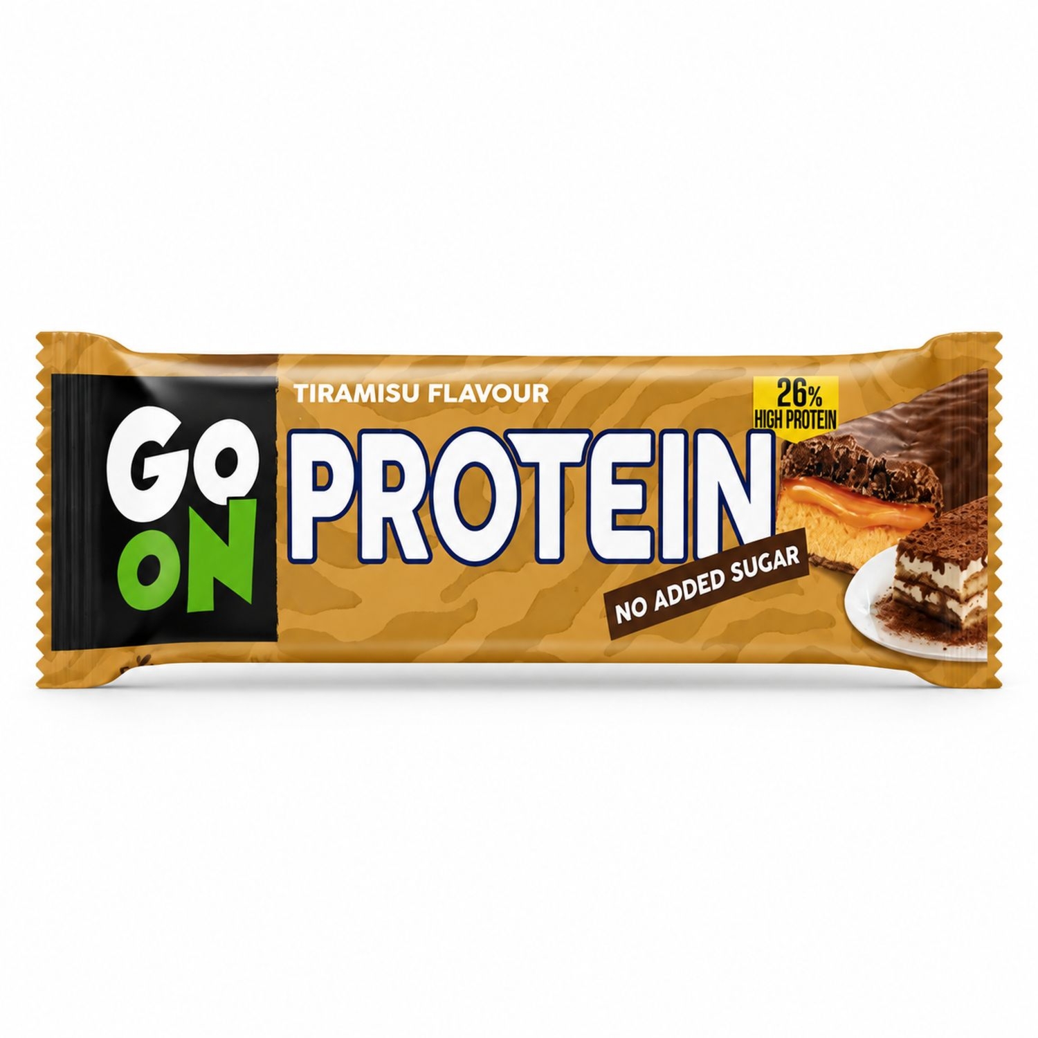 Baton Proteinowy o Smaku Tiramisu Bez Dodatku Cukru 45 g - GO ON