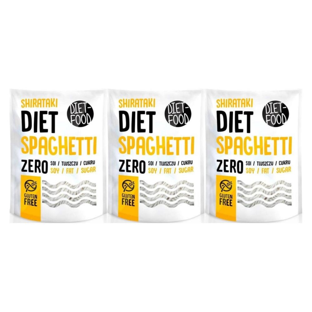 3 x Makaron Konjac Spaghetti 200 g - Diet-Food
