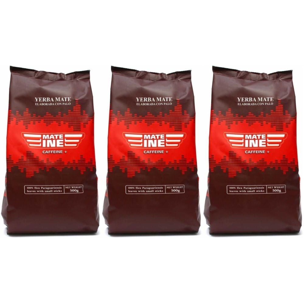 3 x Yerba Mate MATEINE Caffeine+ 500 g