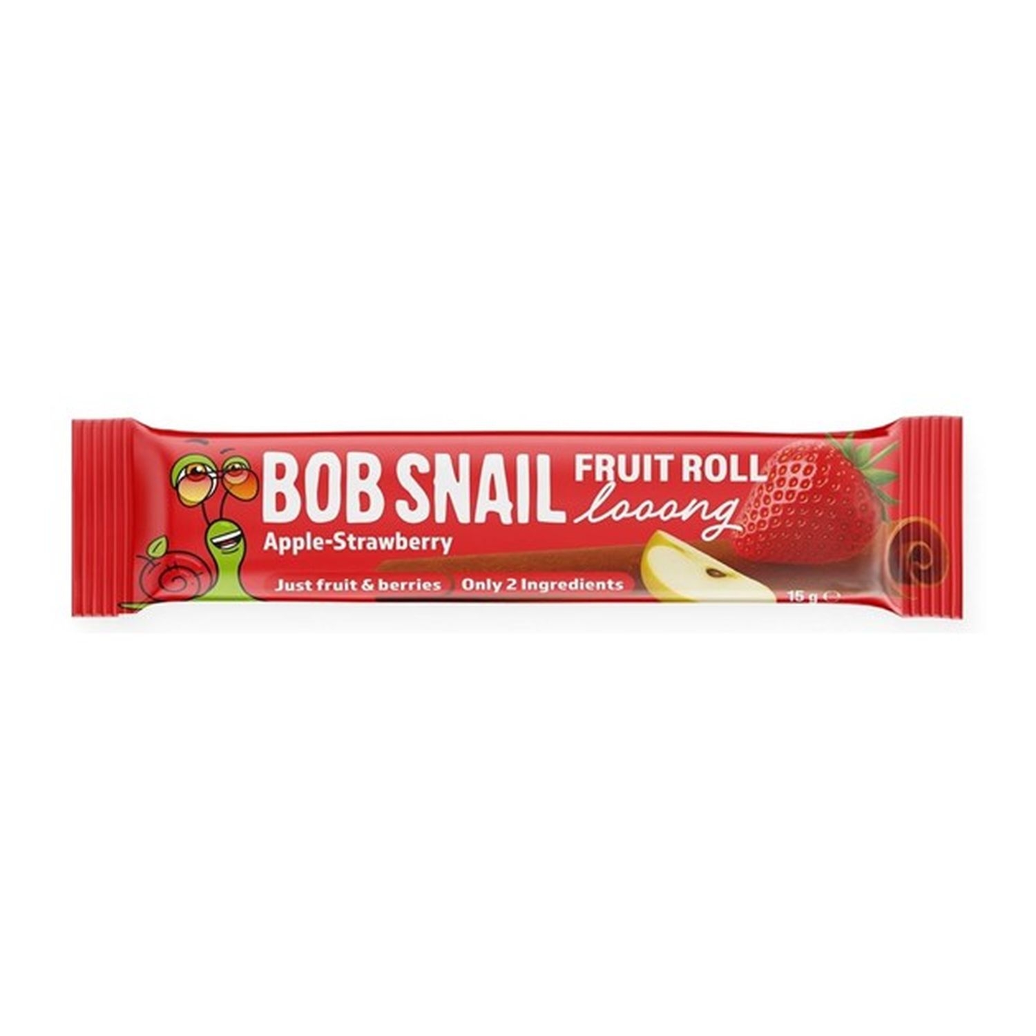 Przekąska Jabłko i Truskawka ROLL LOOONG 15 g - Bob Snail