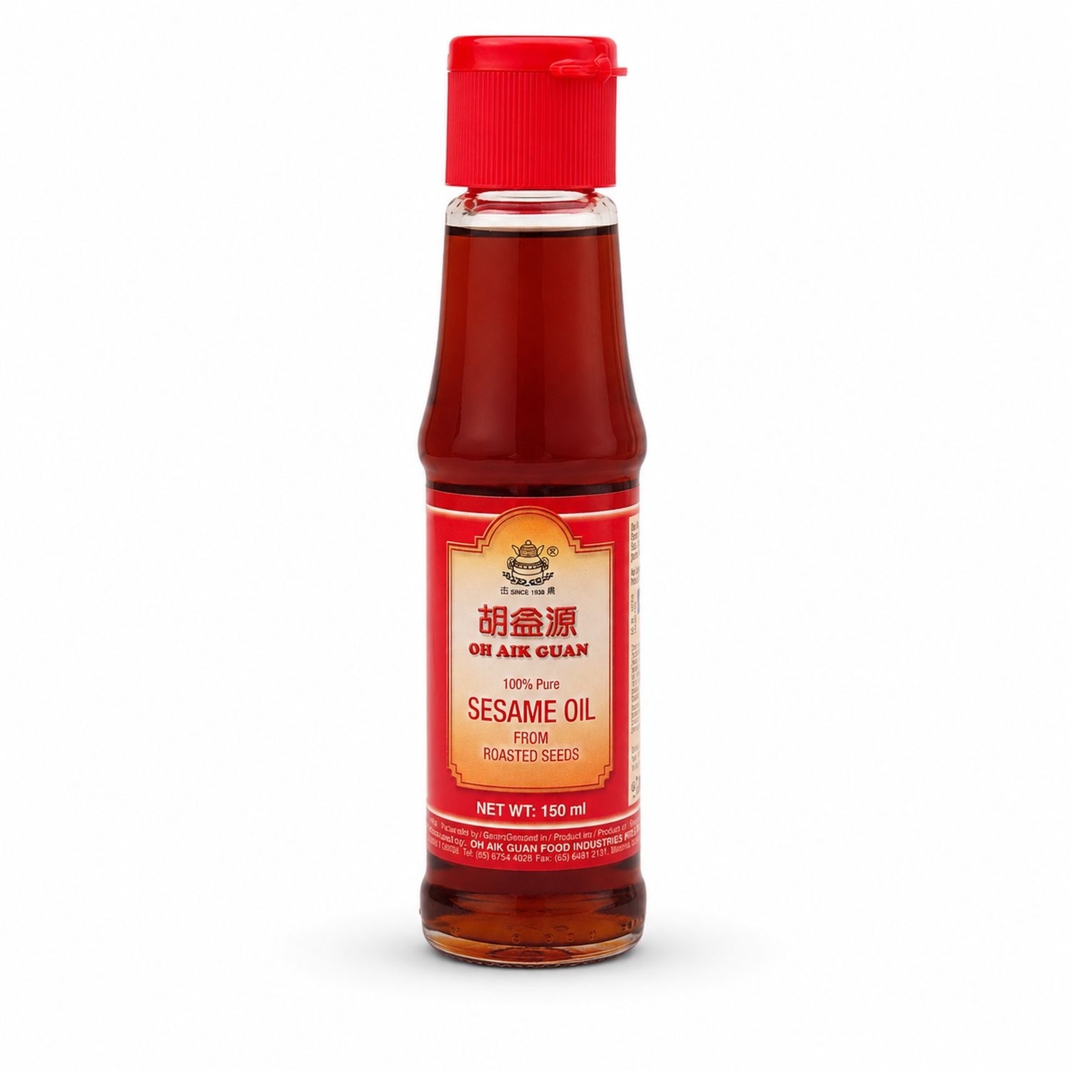 Olej Sezamowy z Prażonych Nasion 100% 150 ml - Oh Aik Guan