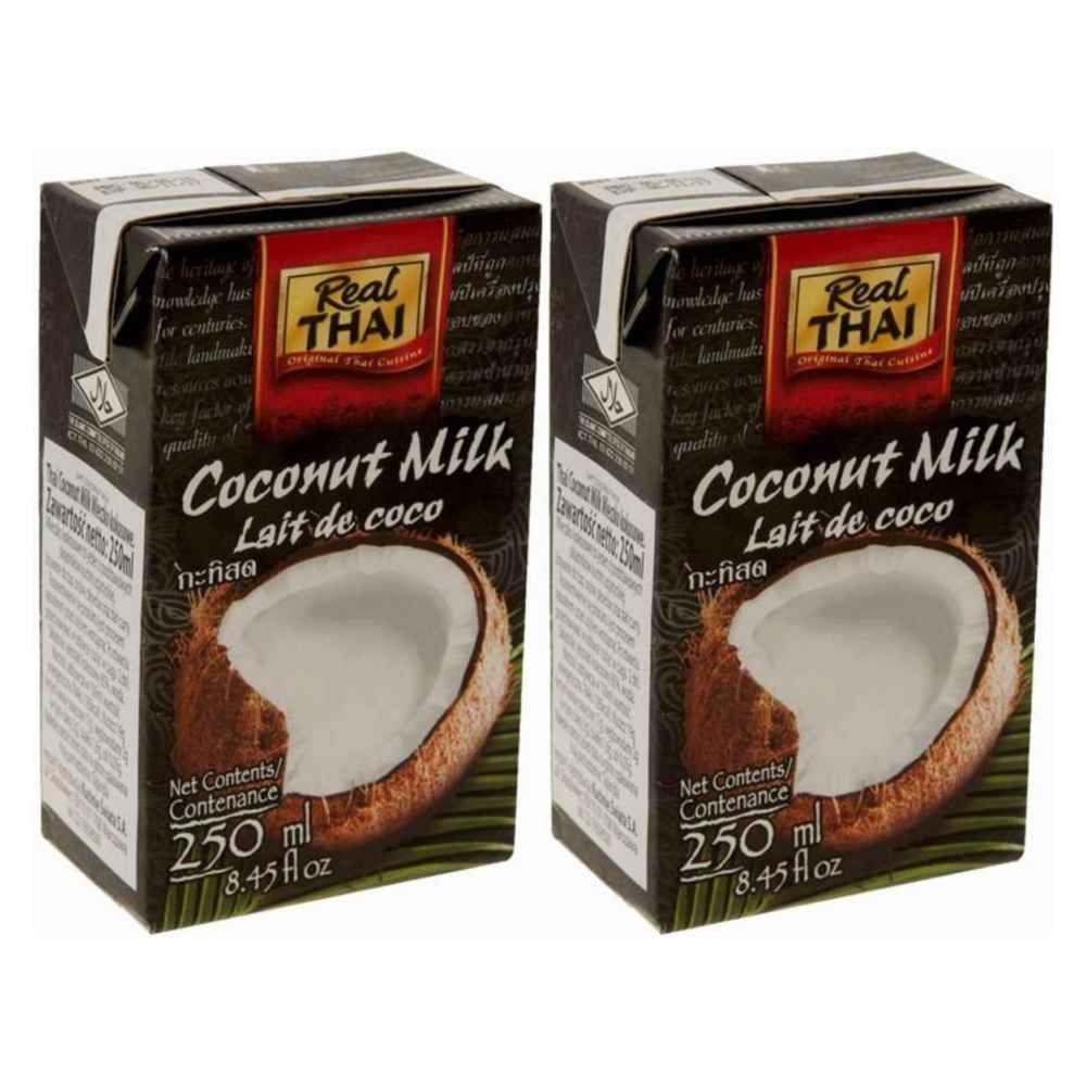 Zestaw 2 x Mleczko Kokosowe UHT 250 ml RealThai