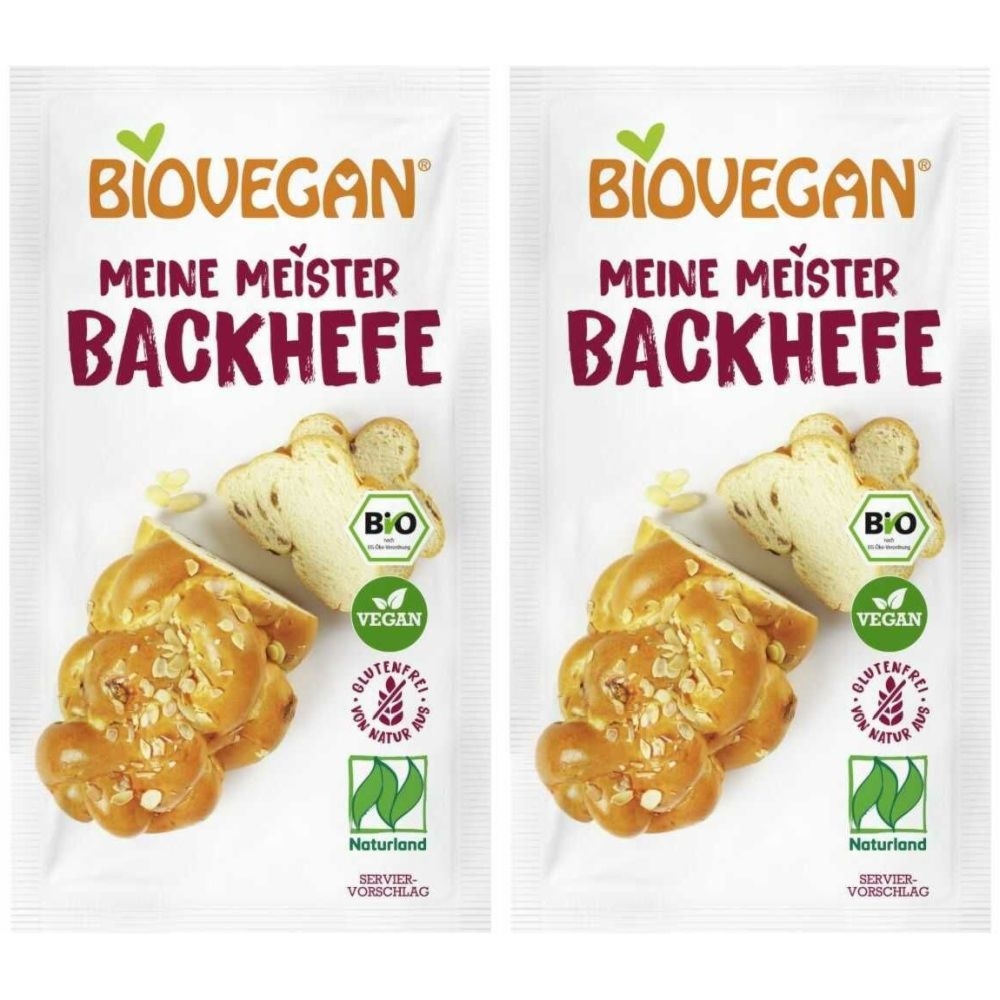 2 x Drożdże Piekarskie Suszone Bezglutenowe Bio 7 g BioVegan