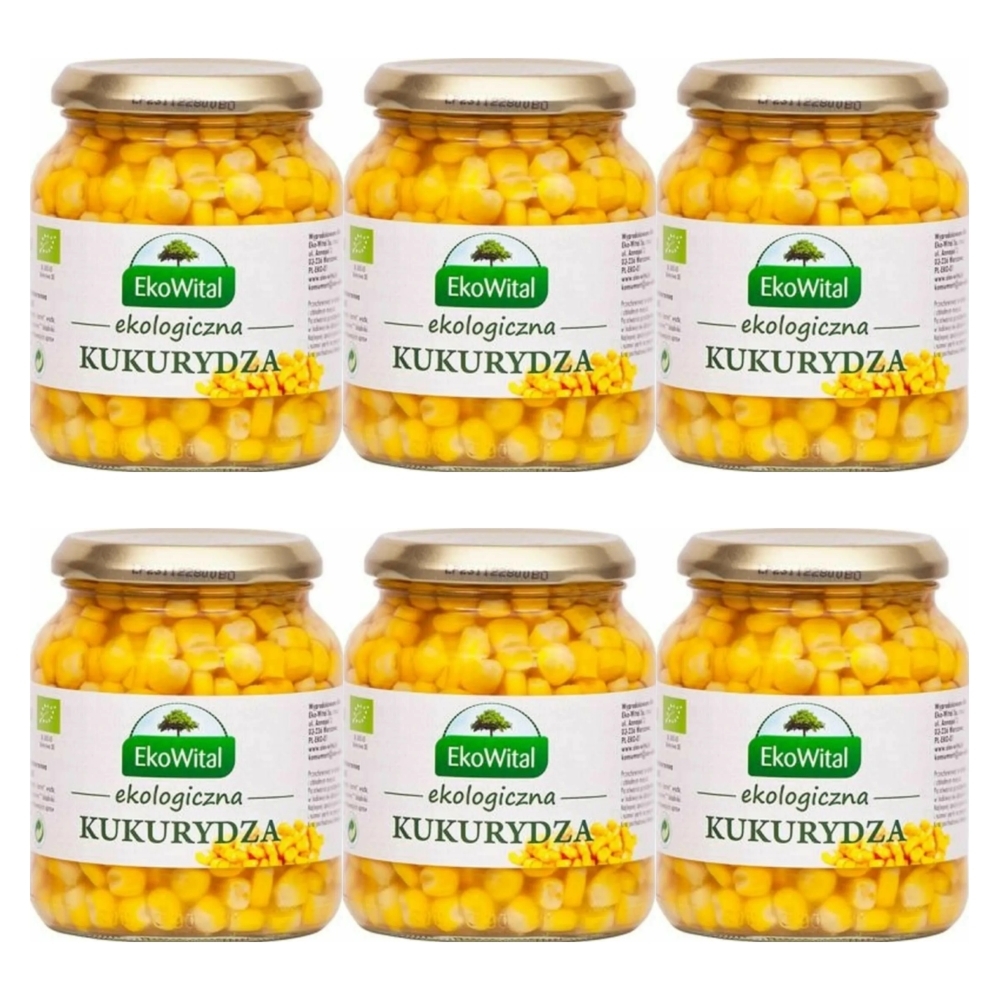 6 x Kukurydza w Zalewie Bio 340 g (230 g) - EkoWital