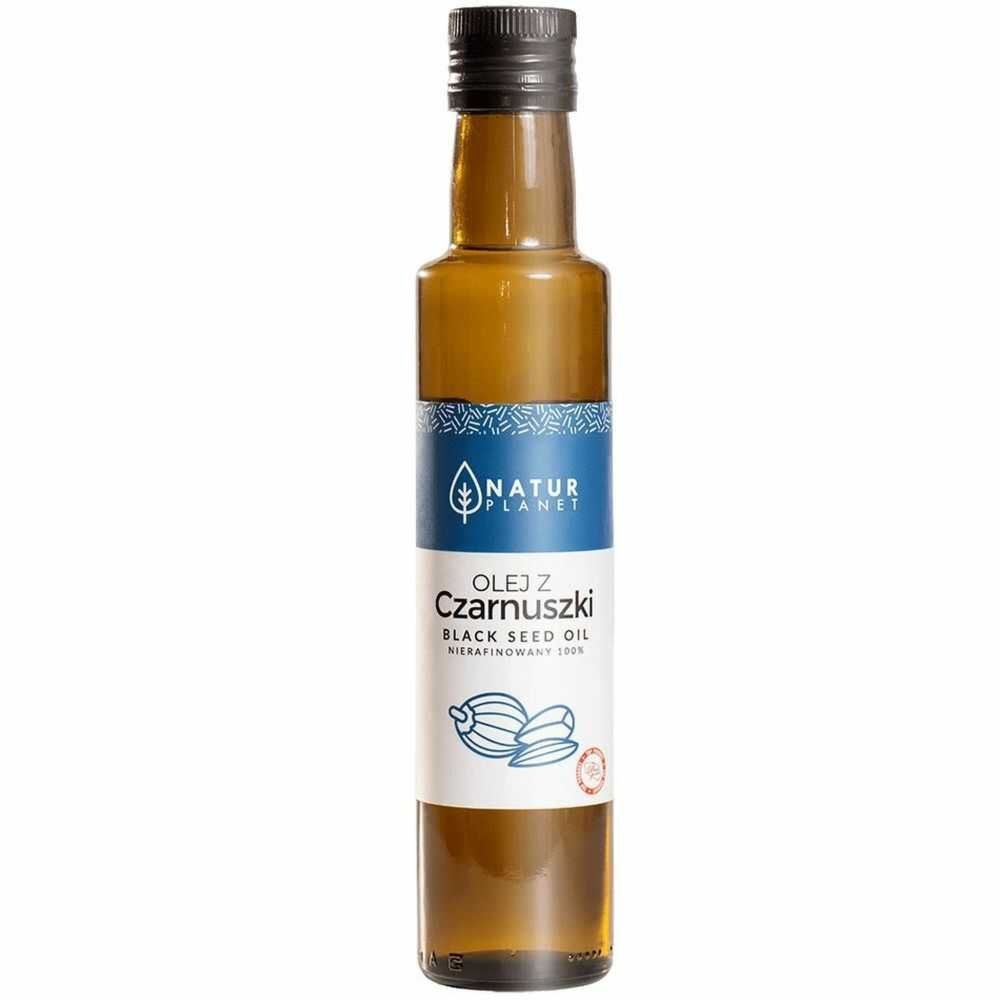 Olej z Czarnuszki Tłoczony na Zimno Nierafinowany 250 ml - Natur Planet