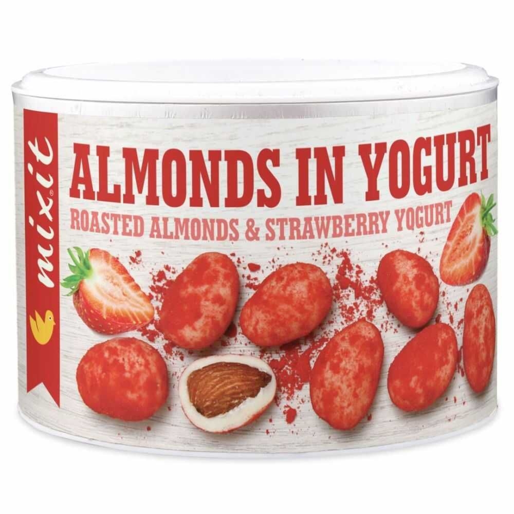 Eggs in Yogurt Prażone Migdały w Białej Czekoladzie Jogurt i Truskawki  240 g - Mixit