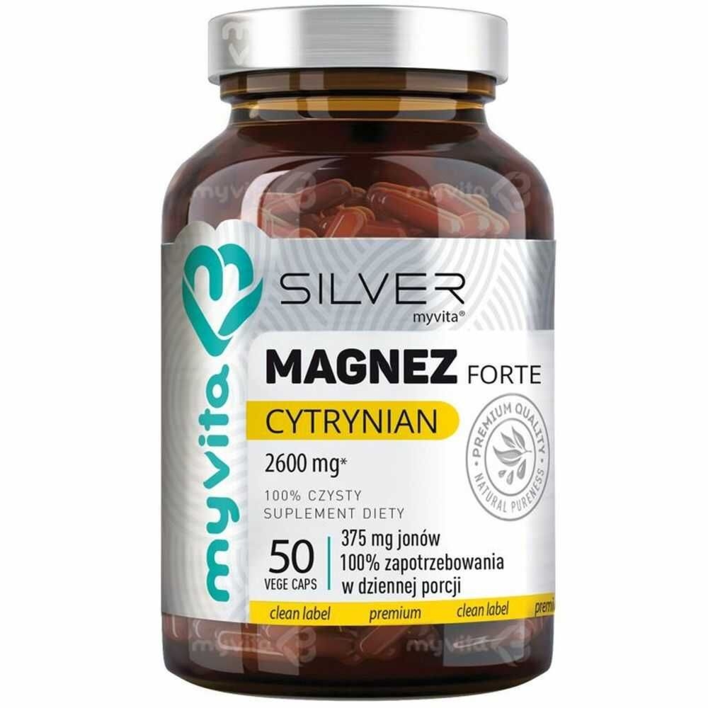 Magnez FORTE Cytrynian 50 Kapsułek - MyVita