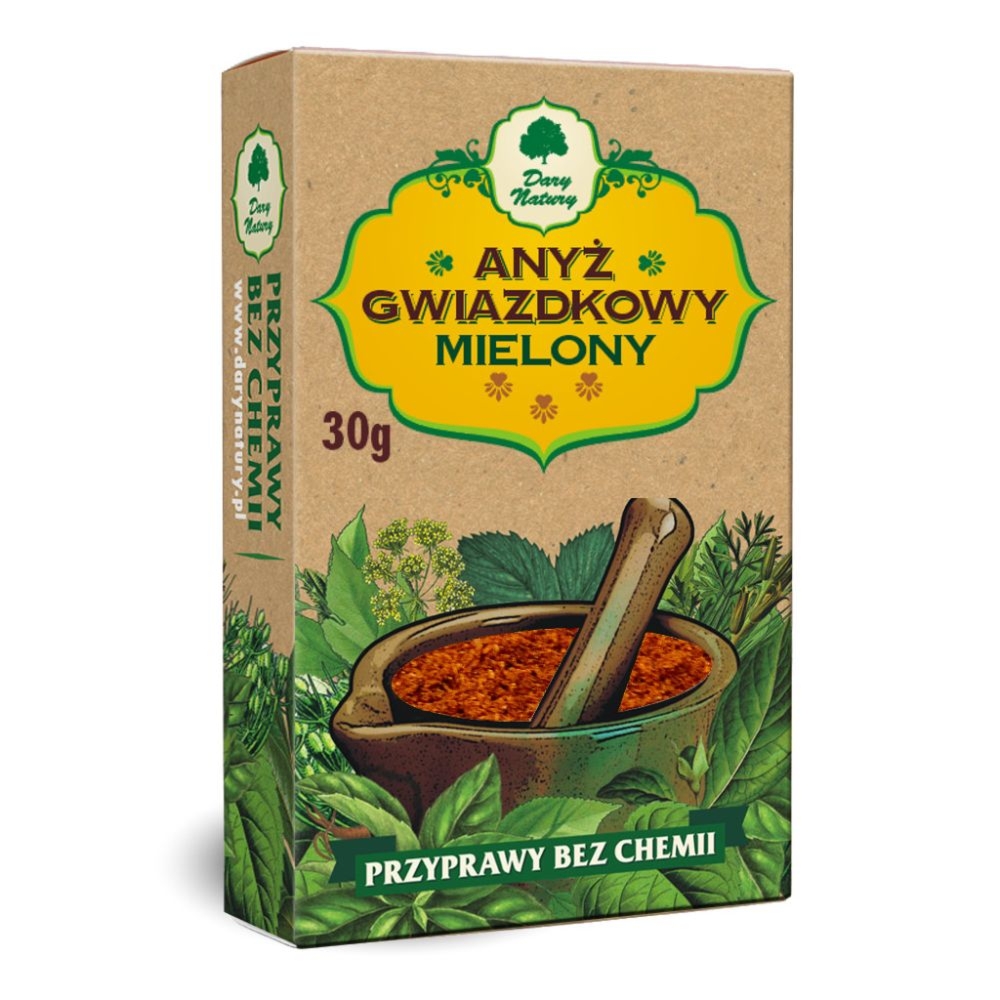 Anyż Gwiazdkowy Mielony 30 g - Dary Natury