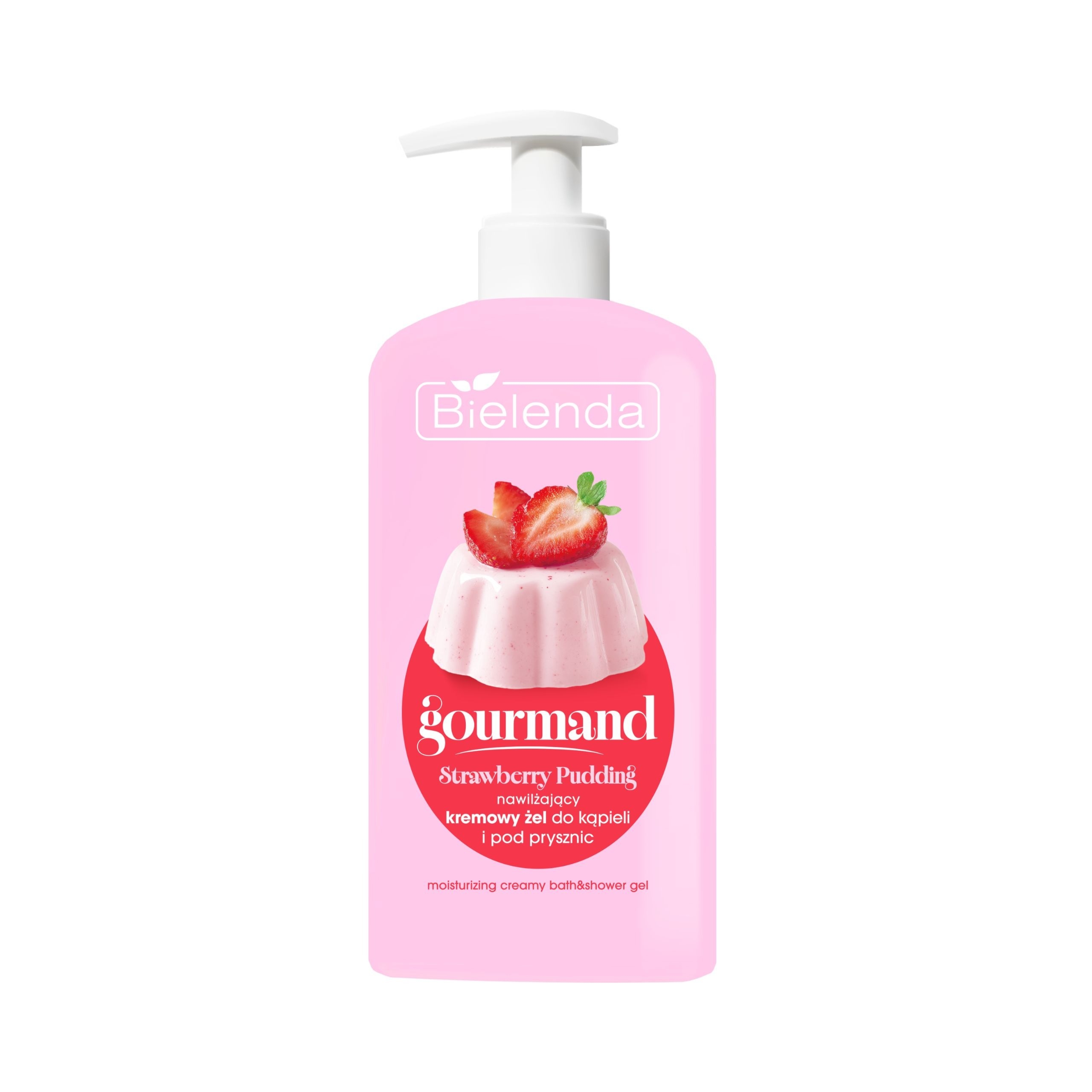 Bielenda Strawberry Pudding Nawilżający kremowy żel do kąpieli i pod prysznic