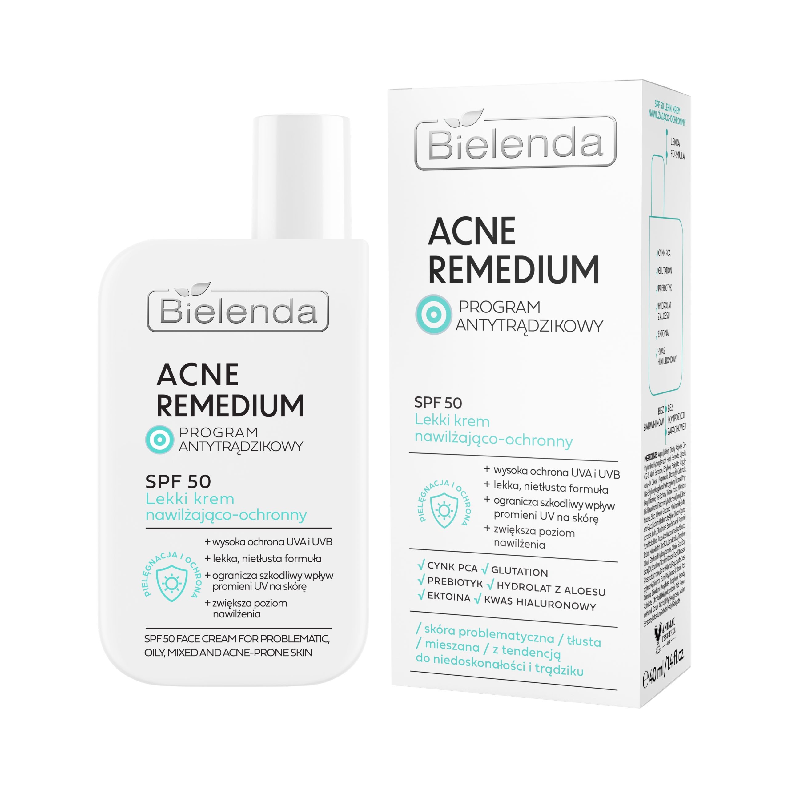 Bielenda Lekki krem nawilżająco-ochronny SPF 50