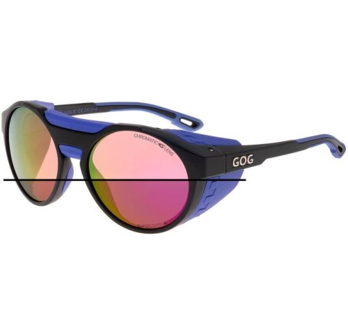 Okulary przeciwsłoneczne fotochromowe GOG Manaslu E495-3C UV400 kat. 2-4 górskie z osłonkami bocznymi