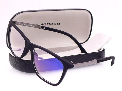 PolarZONE 760K MAT Okulary do komputera męskie Blue Light 0.00