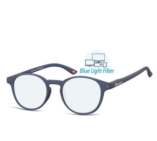 Zdjęcia - Okulary i soczewki kontaktowe Montana Owalne okulary zerówki do komputera Blue Light 