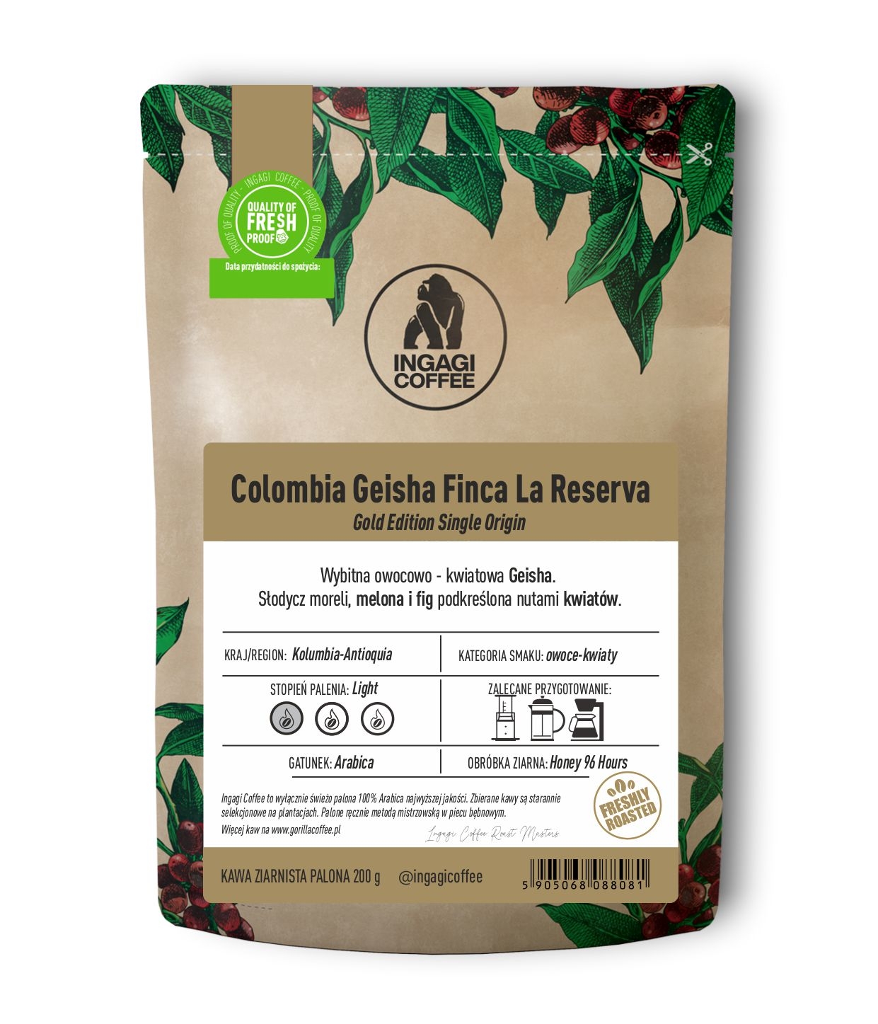 Kawa Colombia Geisha Finca La Reserva 200 g