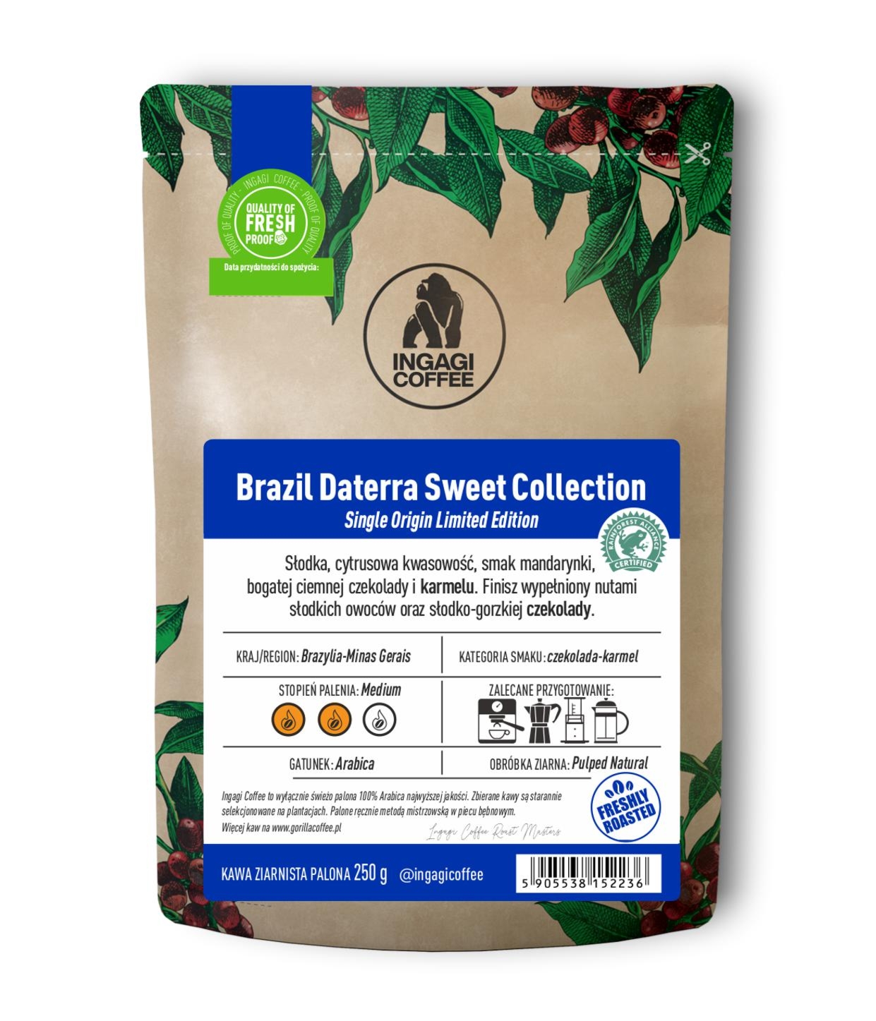 Kawa Brazil Daterra Sweet Collection 1000g