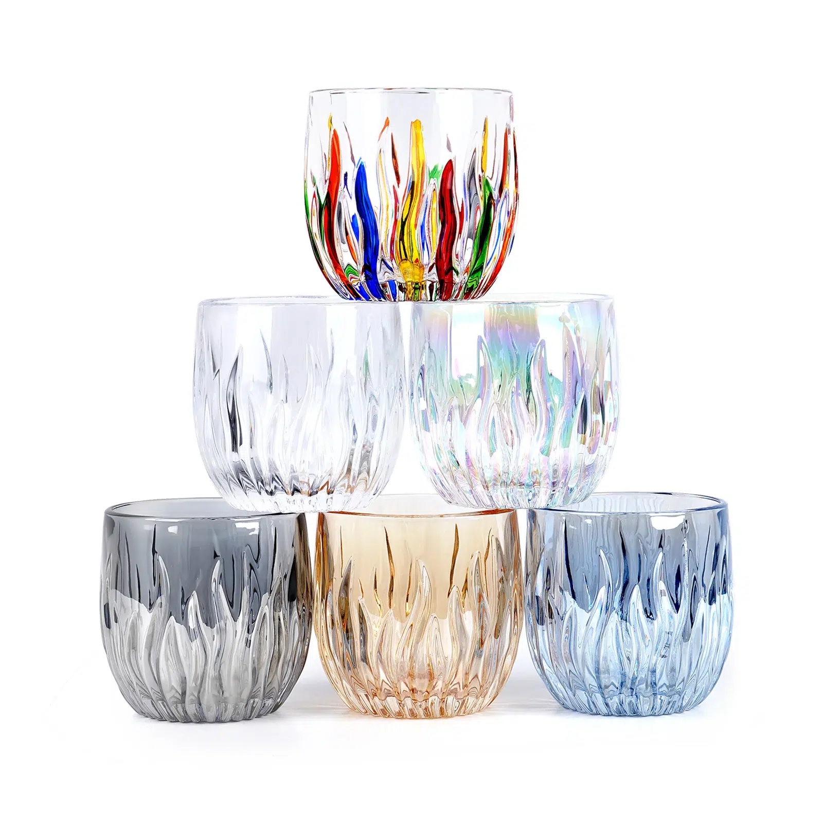 Szklanki do latte Jasna tęcza