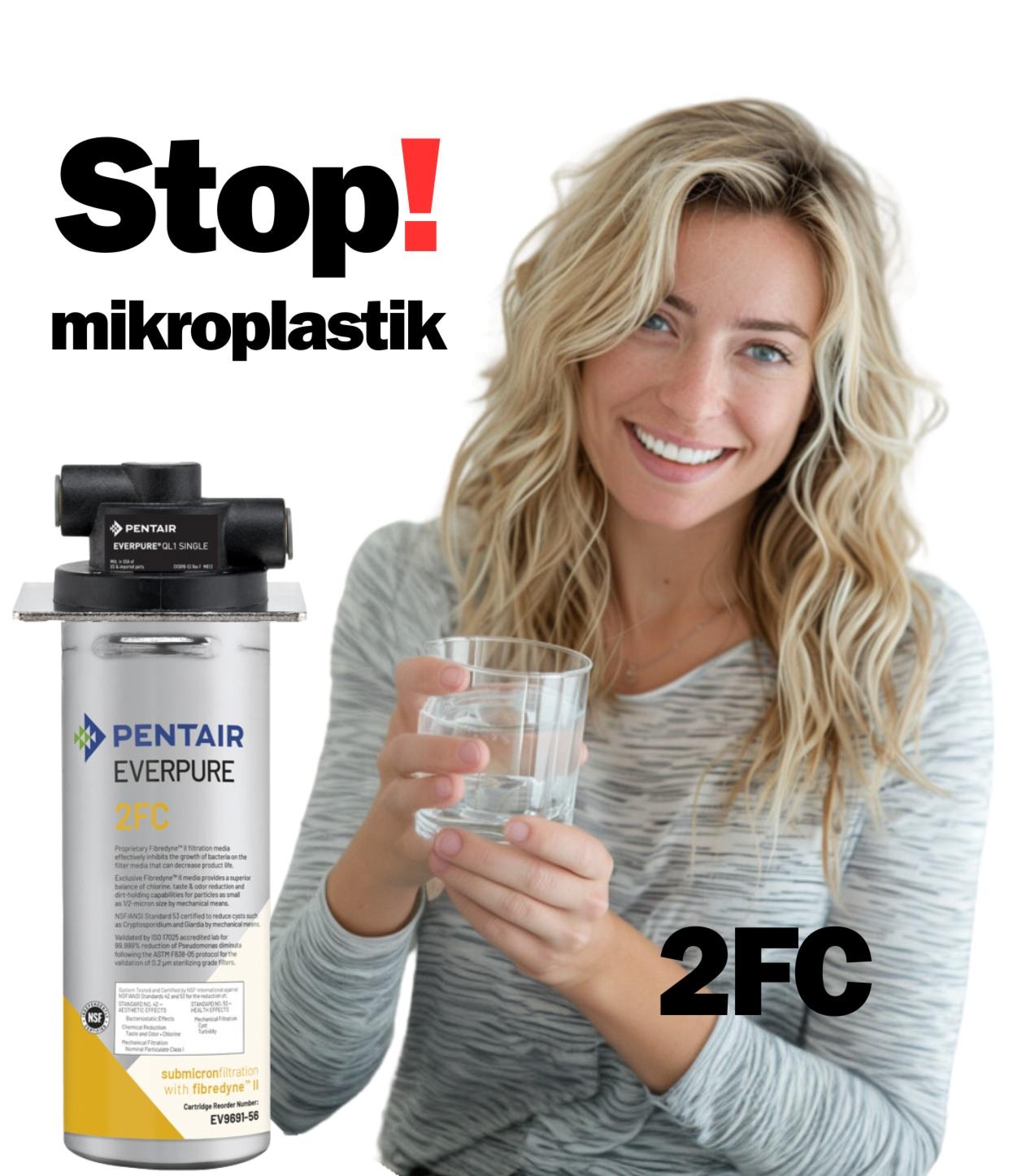 Mikroplastik Zestaw Filtracyjny do Kuchni - 2FC Chrom