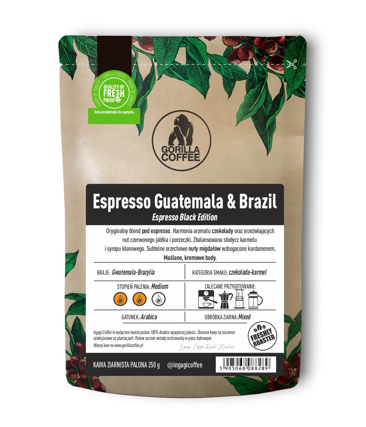 Kawa do Espresso Guatemala & Brazil 1000g