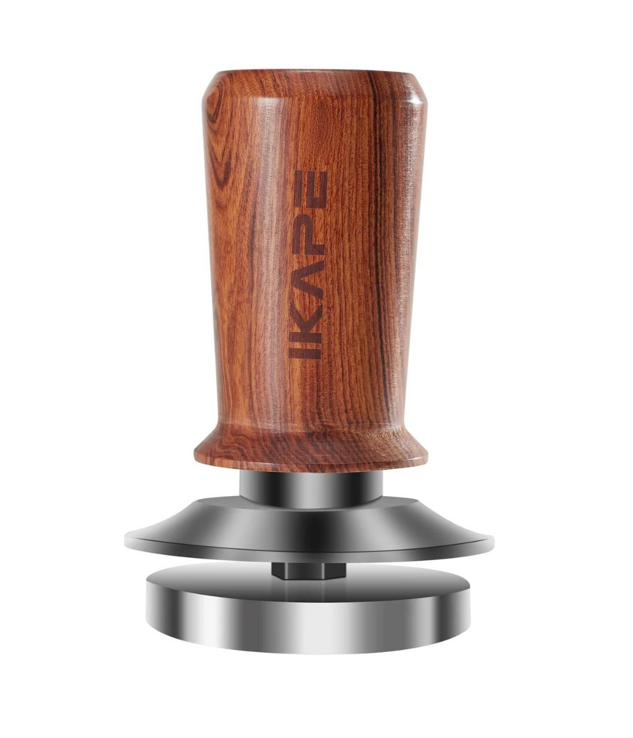 Tamper do kawy z drewnianą rączką, kalibrowany Stalowy