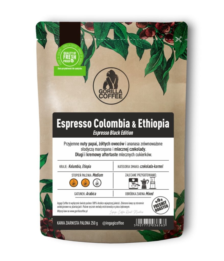 Kawa Espresso Colombia Ethiopia 1000g