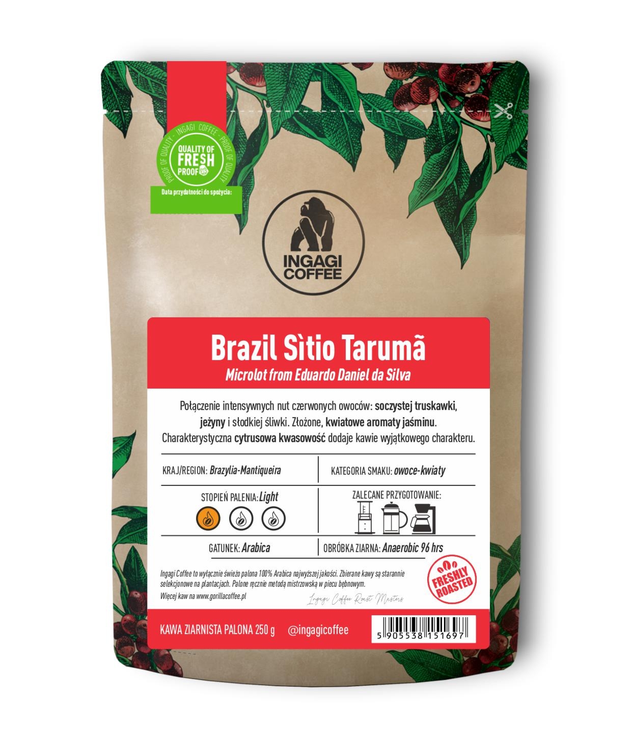 Kawa z Brazylii Sìtio Tarumã 1000g