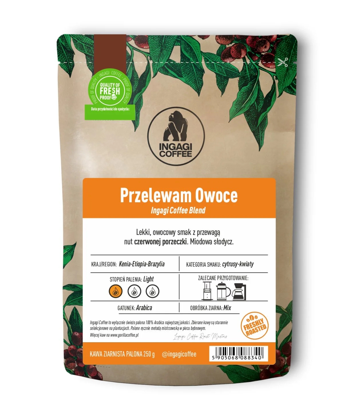 Kawa Przelewam Owoce 1000g