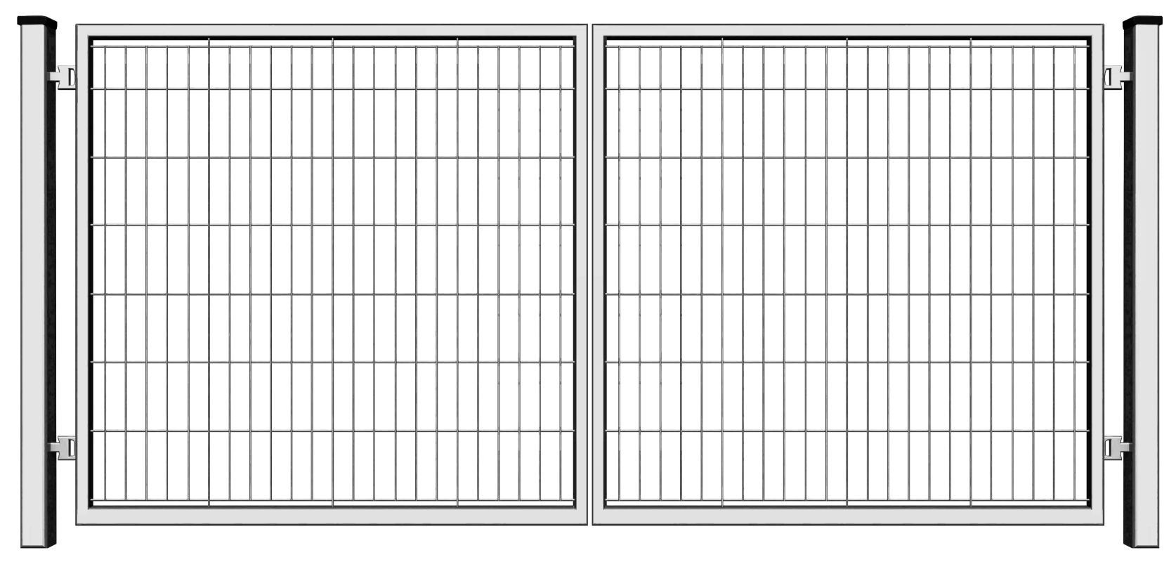 Brama PRO wypełniona panelem - ocynkowana - 5,00 m