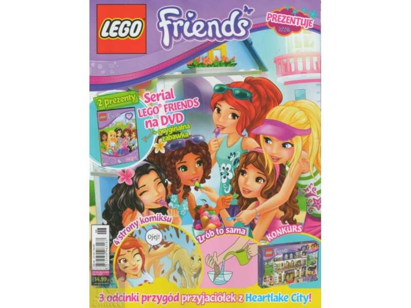 Magazyn LEGO Friends Prezentuje 1/2016 z płytą DVD i zabawką LEGO