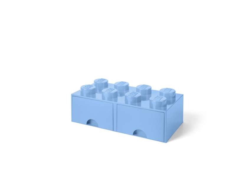 Zdjęcia - Pozostałe zabawki Lego 40061736 Pojemnik na klocki z szufladami 4x2 błękitny 